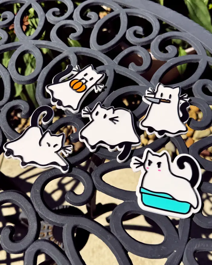 Ghost Cat Magnet